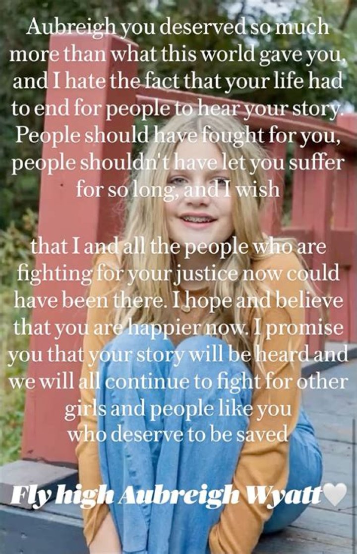 Aubreigh Wyatt Note: A Message Of Hope And Courage