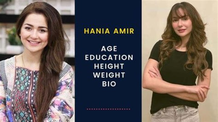 Hania Amir's Weight, Height, And Body Measurements